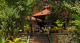 Stairs to the entrance – Amrutham Gamaya